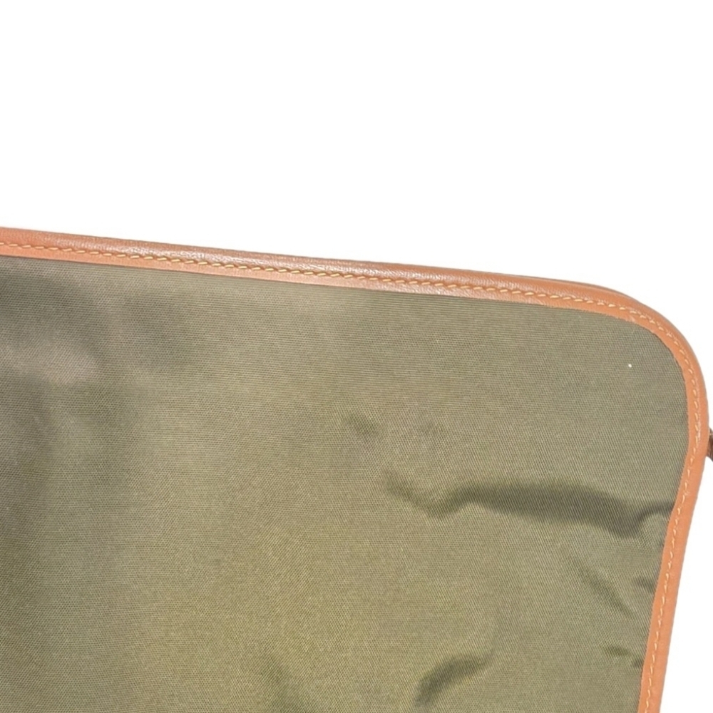 RARE Dunhill Vintage Green/Brown Canvas/Leather Portfolio Clutch (EUC) - Picture 6 of 15